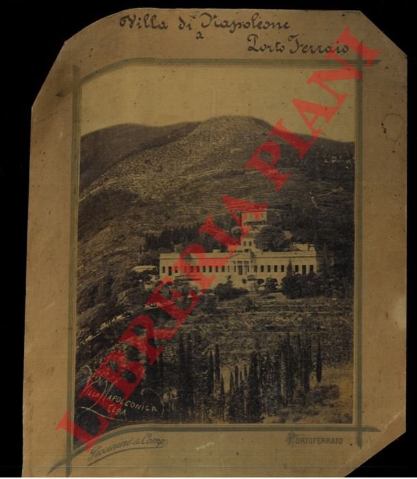 Foto originale della Villa Napoleonica a Porto Ferraio.