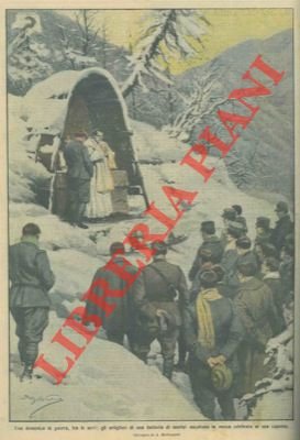 Fra le nevi gli artiglieri di una batteria di mortai …