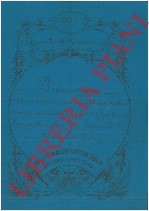 Francazione di Canone per il corrispettivo di annua rendita su …