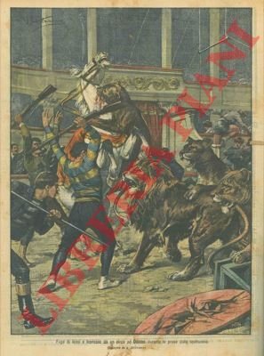 Fuga di leoni e leonesse da un circo di Odessa.