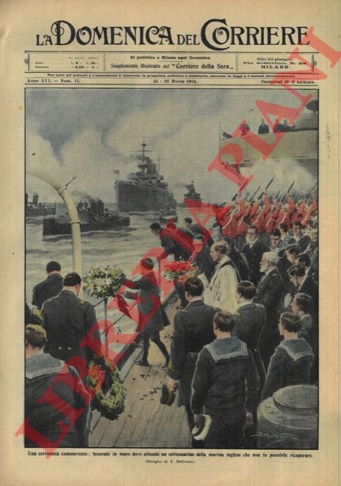 Funerale in mare dove affondò un sottomarino della marina inglese …