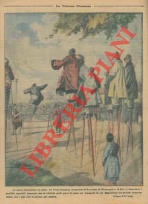 Gare di salto con i trampoli.