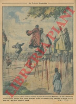 Gare di salto con i trampoli.