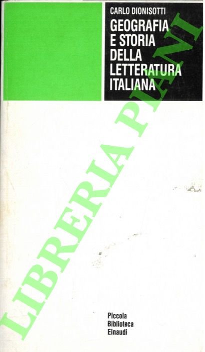 Geografia e storia della letteratura italiana. | Immagine principale