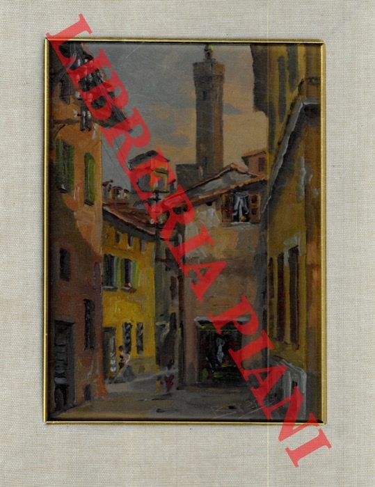 Ghetto di Bologna. Via dell'Inferno vista della "piazzetta" centrale verso, …