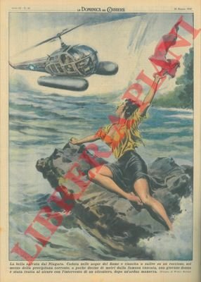 Giovane cadute nelle acque del Niagara, poco prima della cascata, …