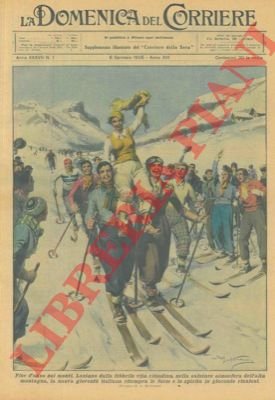 Giovani sciatori in montagna.