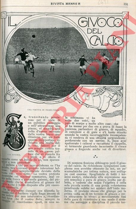 Giuoco del calcio.