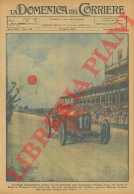 Giuseppe Campari su Alfa Romeo vince la più importante gara …