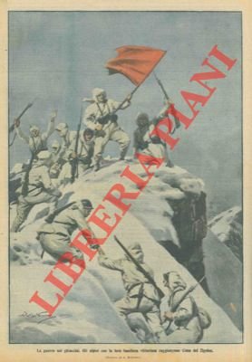Gli alpini con la loro bandiera vittoriosa raggiungono Cima del …