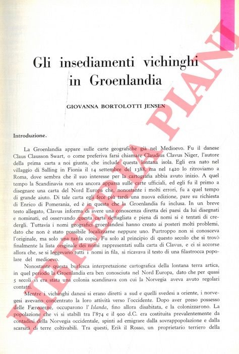 Gli insediamenti vichinghi in Groenlandia.