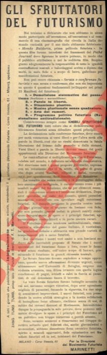Gli Sfruttatori del Futurismo.