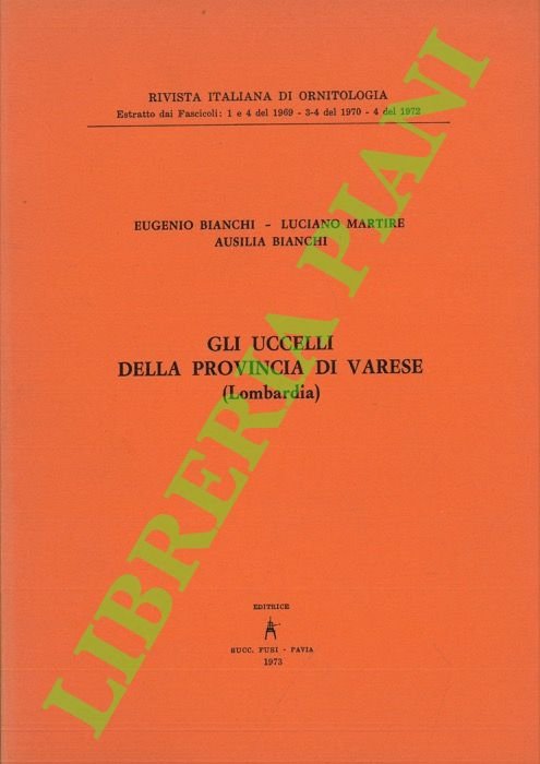 Gli uccelli della provincia di Varese (Lombardia).