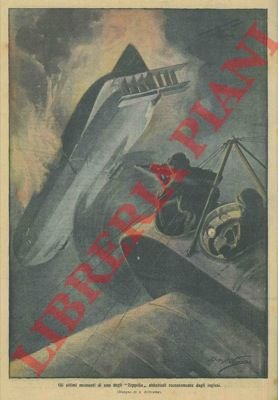 Gli ultimi momenti di uno degli Zeppelin abbattuto recentemente dagli …