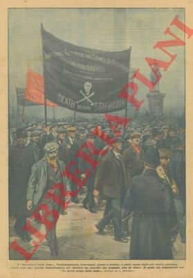 Grande dimostrazione di venticinquemila disoccupati, a Londra, per richiedere un …