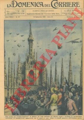 Grandi manovre dell'armata aerea su Milano.