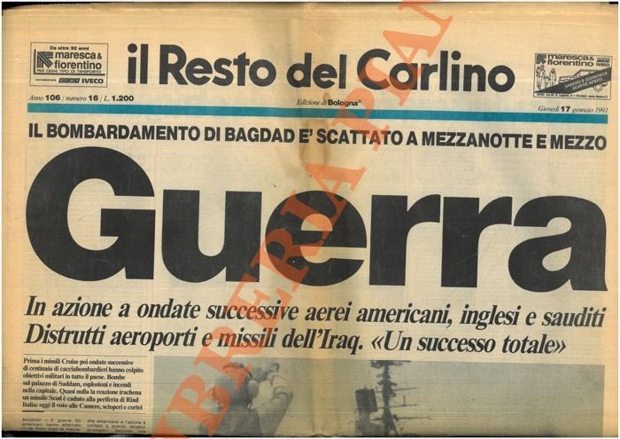 Guerra. Il bombardamento di Bagdad è scattato a mezzanotte e … | Immagine Gallery 2