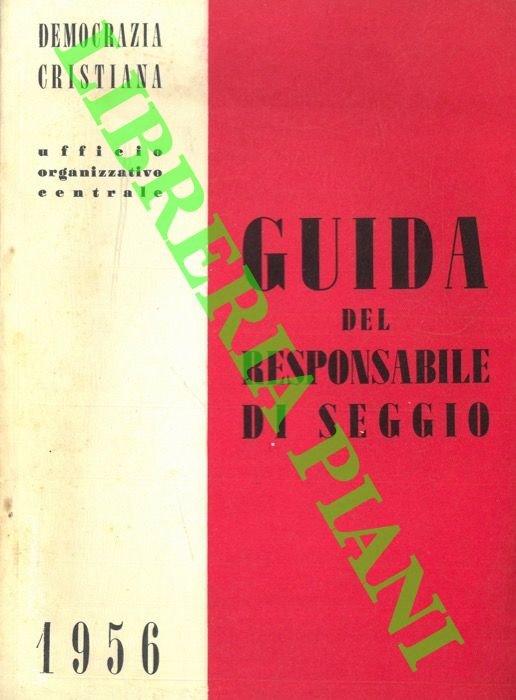 Guida del responsabile di seggio. 1956.