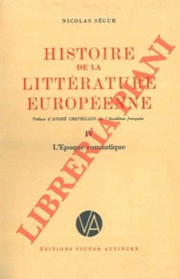 Histoire de la littérature européenne. (Le monde antique. Moyen âge …