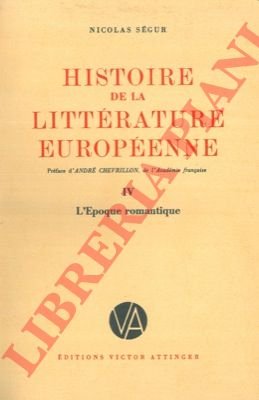 Histoire de la littérature européenne. (Le monde antique. Moyen âge …