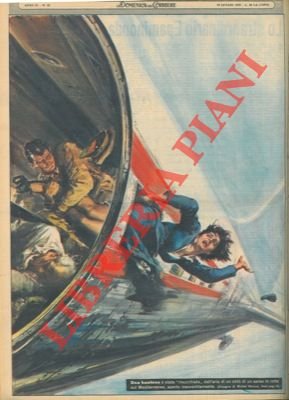 Hostess risucchiata dall'aria di un oblò di un aereo aperto …