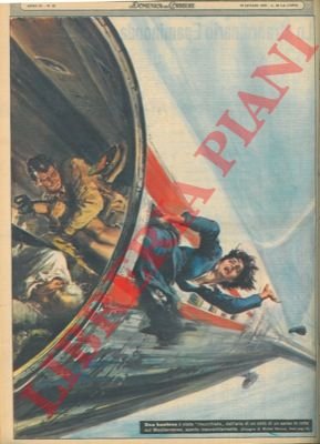 Hostess risucchiata dall'aria di un oblò di un aereo aperto …