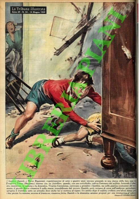 I bambini Daniele e Marco Rigamonti, rispettivamente di sette e … | Immagine Gallery 2