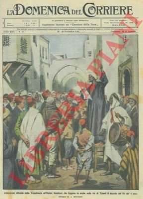 I banditori leggono in arabo per le vie di Tripoli …