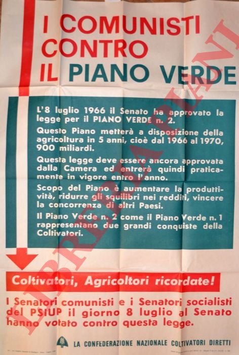 I comunisti contro il Piano verde.