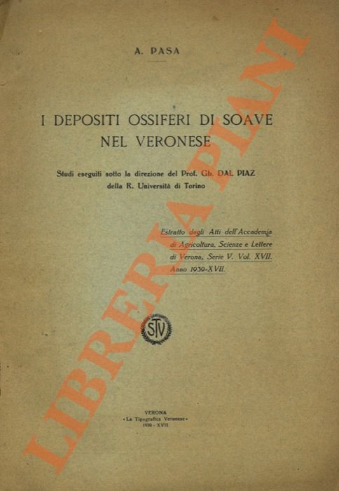 I depositi ossiferi di Soave nel Veronese. | Immagine Gallery 2