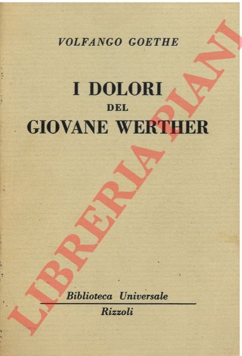 I dolori del giovane Werther.