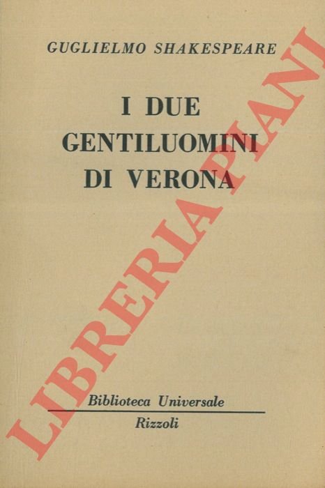 I due gentiluomini di Verona.
