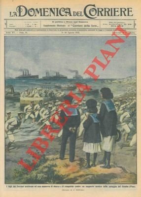 I figli dei sovrani assistono alle manovre sulla spiaggia del …