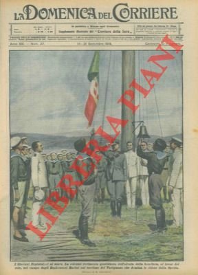 I giovani esploratori all'alzabandiera nel campo del torrione del Varignano …