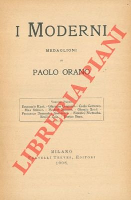 I Moderni Medaglioni. Volume Primo. Emanuele Kant. Giacomo Leopardi. Carlo …