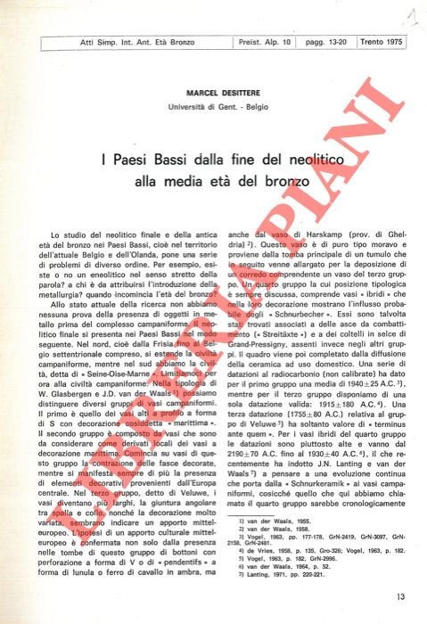 I Paesi Bassi dalla fine del Neolitico alla media età …