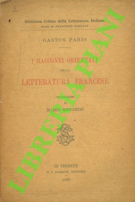 I Racconti orientali nella letteratura francese.