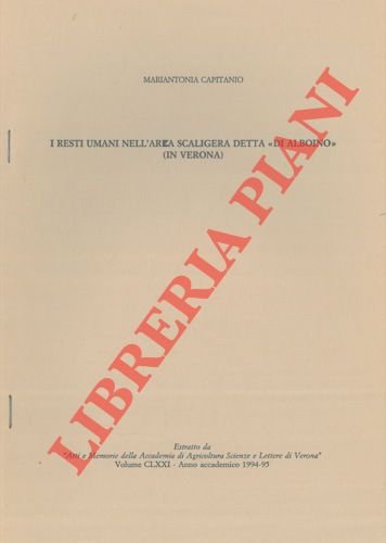 I resti umani nell'area scaligera detta "di Albonio" (in Verona)