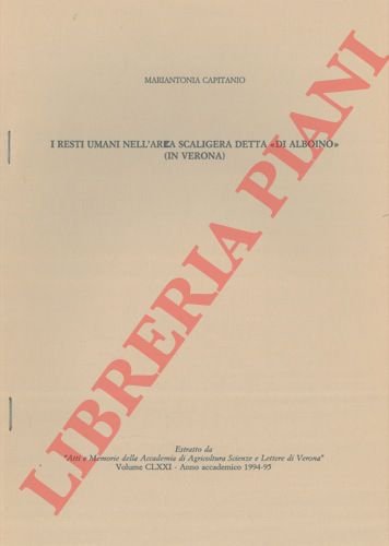 I resti umani nell'area scaligera detta "di Albonio" (in Verona)