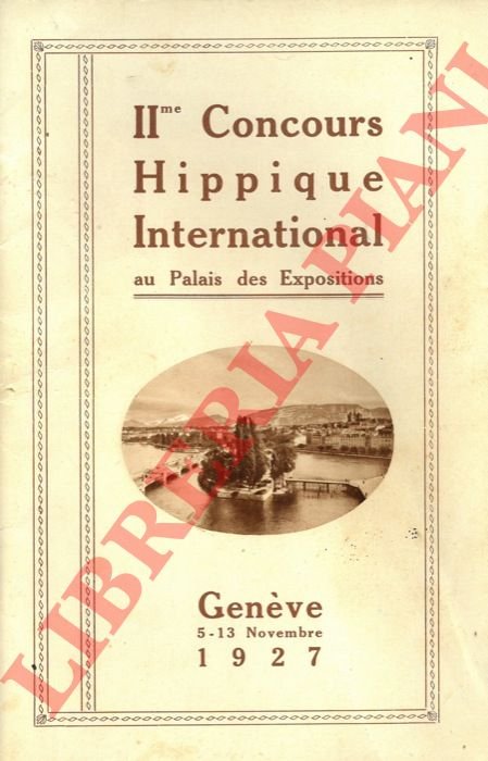 IIme Concours Hippique International au Palais des Expositions.