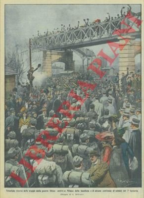 Il 7° Fanteria di ritorno dalla Libia arriva a Milano.