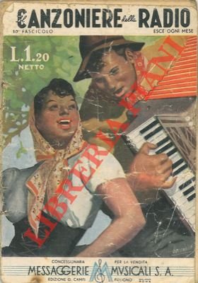 Il canzoniere della radio. 10° fascicolo.