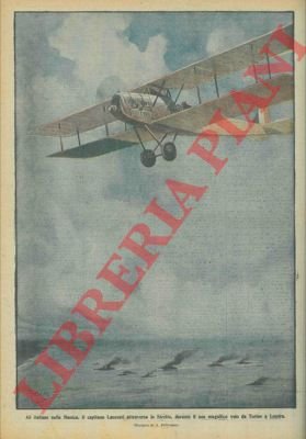 Il Capitano Laureati attraversa la Manica durante il suo volo …