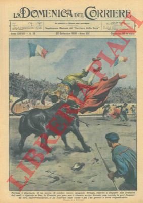 Il celebre torero spagnolo Ortega viene incornato durante una corrida.