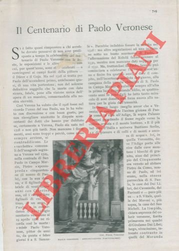 Il centenario di Paolo Veronese. | Immagine Gallery 2