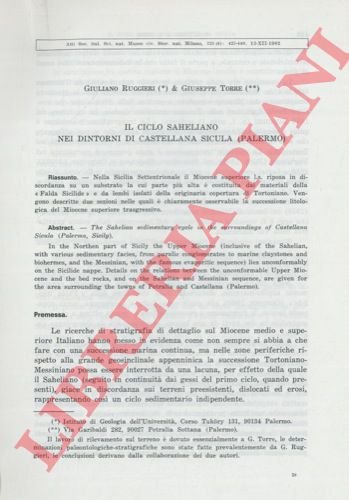 Il ciclo saheliano nei dintorni di Castellana Sicula (Palermo).