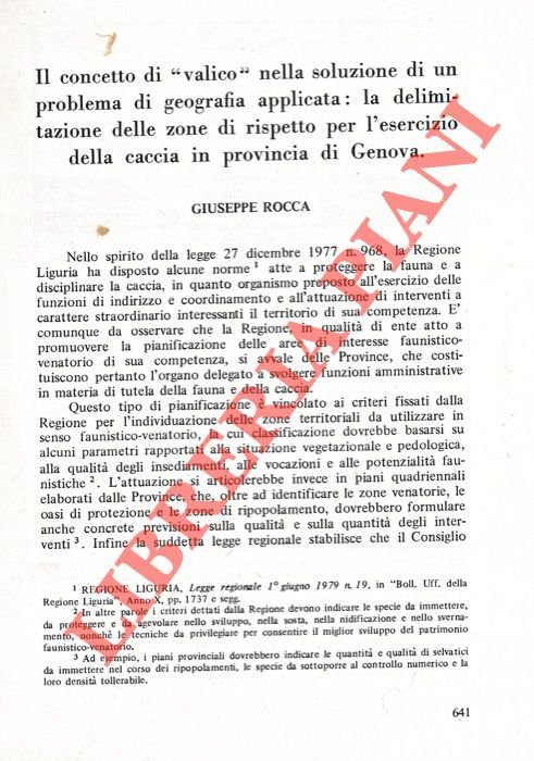 Il concetto di “valico” nella soluzione di un problema di …