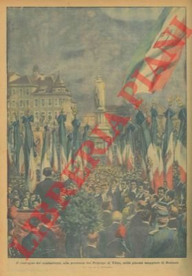 Il convegno dei combattenti nella piazza maggiore di Bolzano.