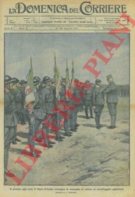 Il Duca d'Aosta consegna le medaglie al valore ai cavalleggeri …