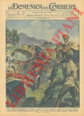 Il Duca d'Aosta, Viceré d'Etiopia, passa in rivisita le potenti …